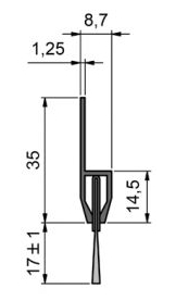 Антистатические полосовые щетки