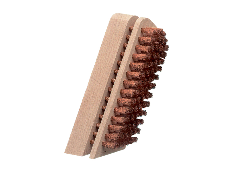 Щетка ручная для окрашивания с гофрированной бронзовой проволокой ворс 0,15 мм с регулировочной доской