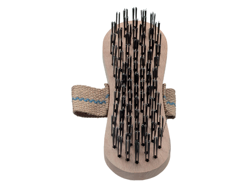 Щетка ручная с ремешком с прямой стальной проволокой ворс 0,50 мм