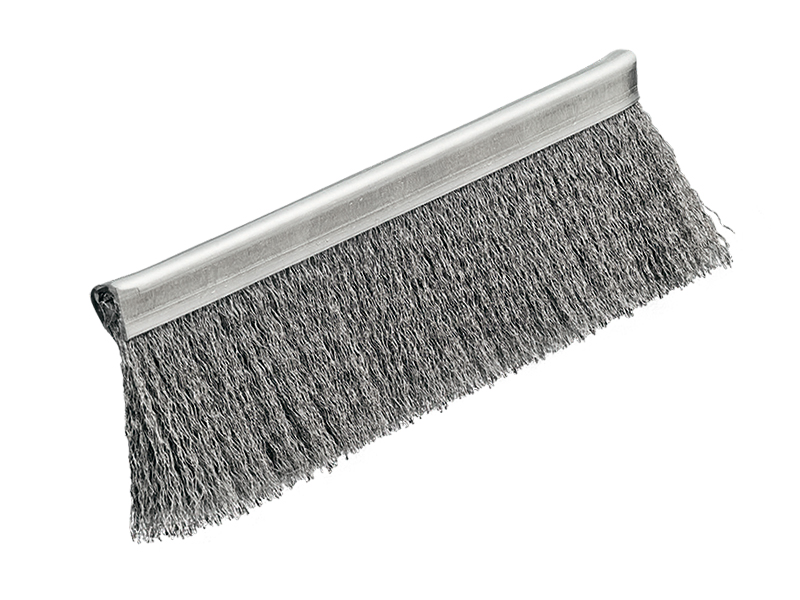 Полосовая щетка для алюминиевых h профилей длина 25 мм ворс из стальной проволоки