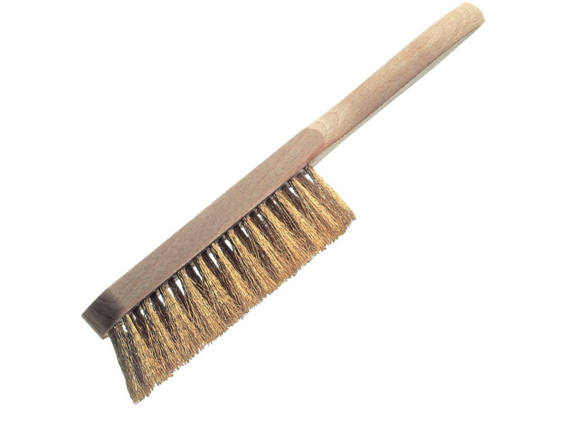 Щетка ручная сметка с гофрированной латунной проволокой ширина 150 мм ворс 0,25 мм