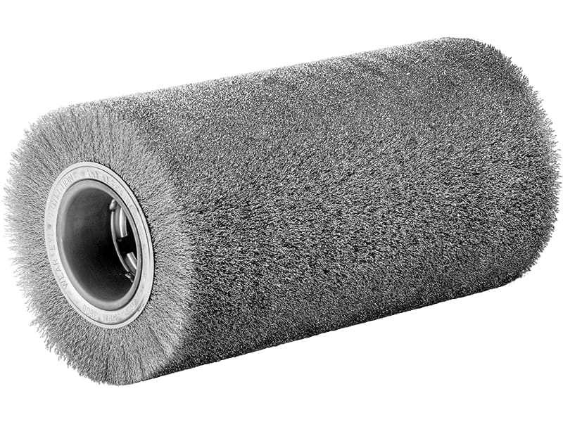 Валиковая щетка для удаления заусенцев, стальная проволока диаметр 250 мм длина 50 мм ворс 0,20 мм