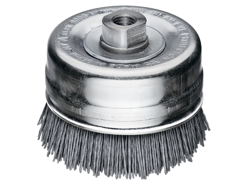 Чашечная щетка прямое волокно диаметр 90 мм длина 25 мм ворс SIC K180/1.0