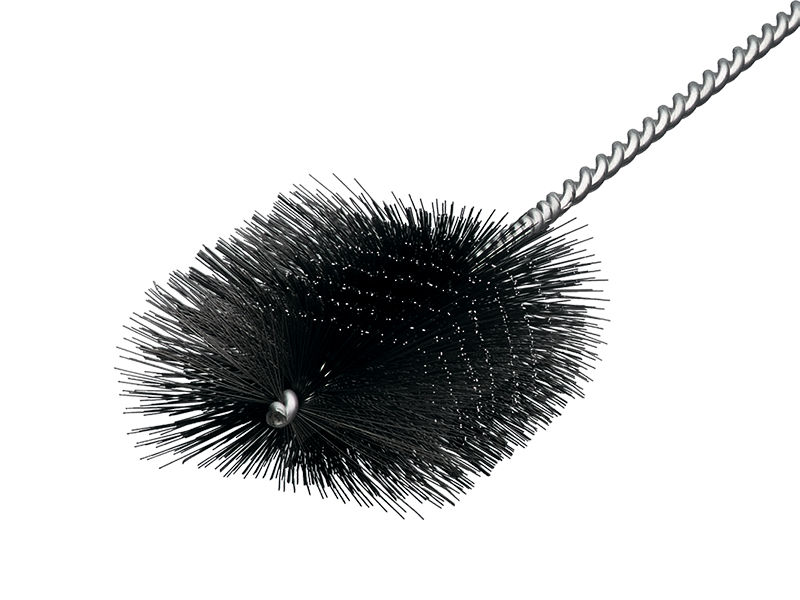 Щетка котловая с рукояткой IBE с гофрированной стальной проволокой диаметр 100/50 мм