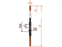 Щетка жгутовая дисковая для триммеров со стальной проволокой диаметр 200 мм длина 46 мм ворс 0,50 мм