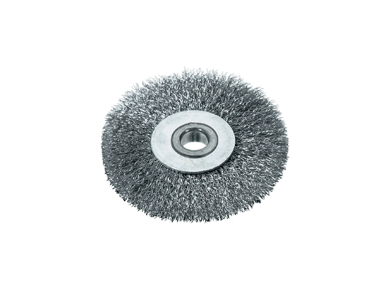 Щетка для ленточных пил, стальная, гофрированная проволока диаметр 80 мм длина 20 мм ворс 0,20 мм