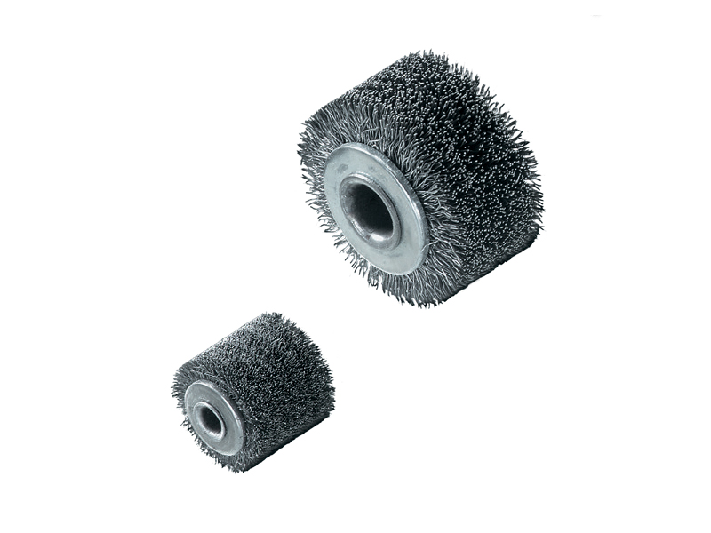 Щетка для зачистки, стальная, гофрированная проволока диаметр 40 мм ширина 25 мм ворс 0,15 мм