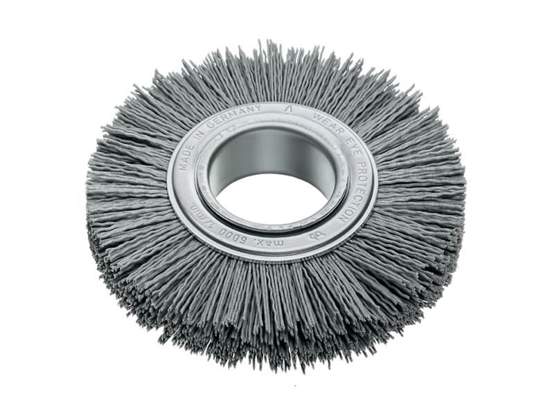 Цилиндрическая щетка, карбид кремния диаметр 80 мм длина 20 мм ворс SIC 180/1.0