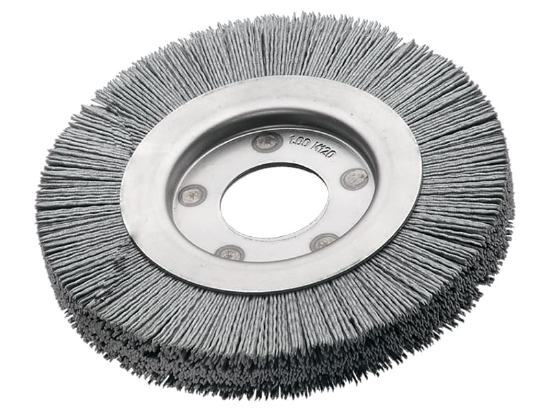 2х - рядная цилиндрическая щётка, волокно с карбидом кремния диаметр 250 мм длина 58 мм ворс SIC 320/0.6