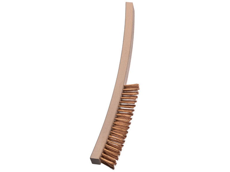 Щетка ручная специальная экспортная модель с прямой бронзовой проволокой длина 30 мм ворс 0,30 мм